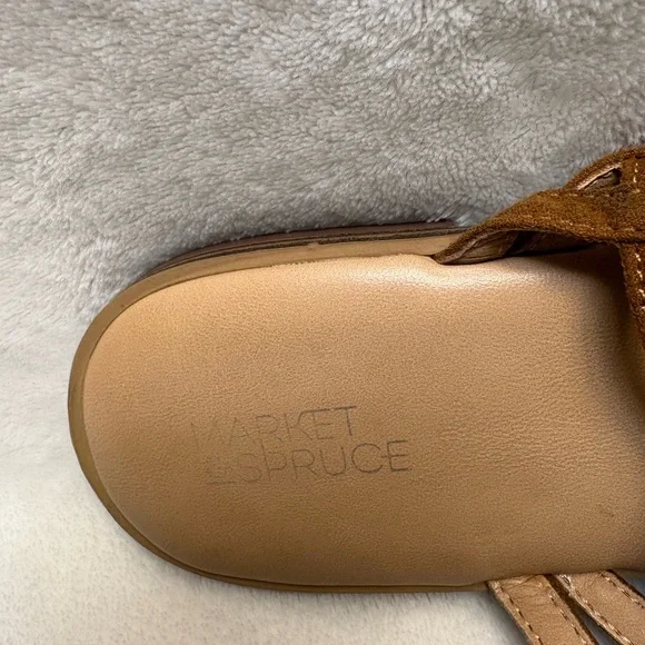 Market & Spruce Women's Irene Strappy Sandal Cognac Size US: 10 - Picture 5 of 7